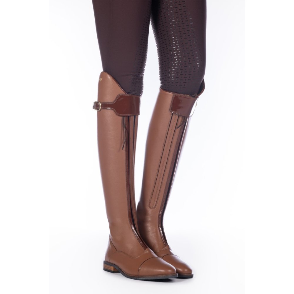 HKM, Reitstiefel -Italy-,soft Leder, Normal/Extra Weit, Stivali da equitazione, Uomo, Nero, 38 EU