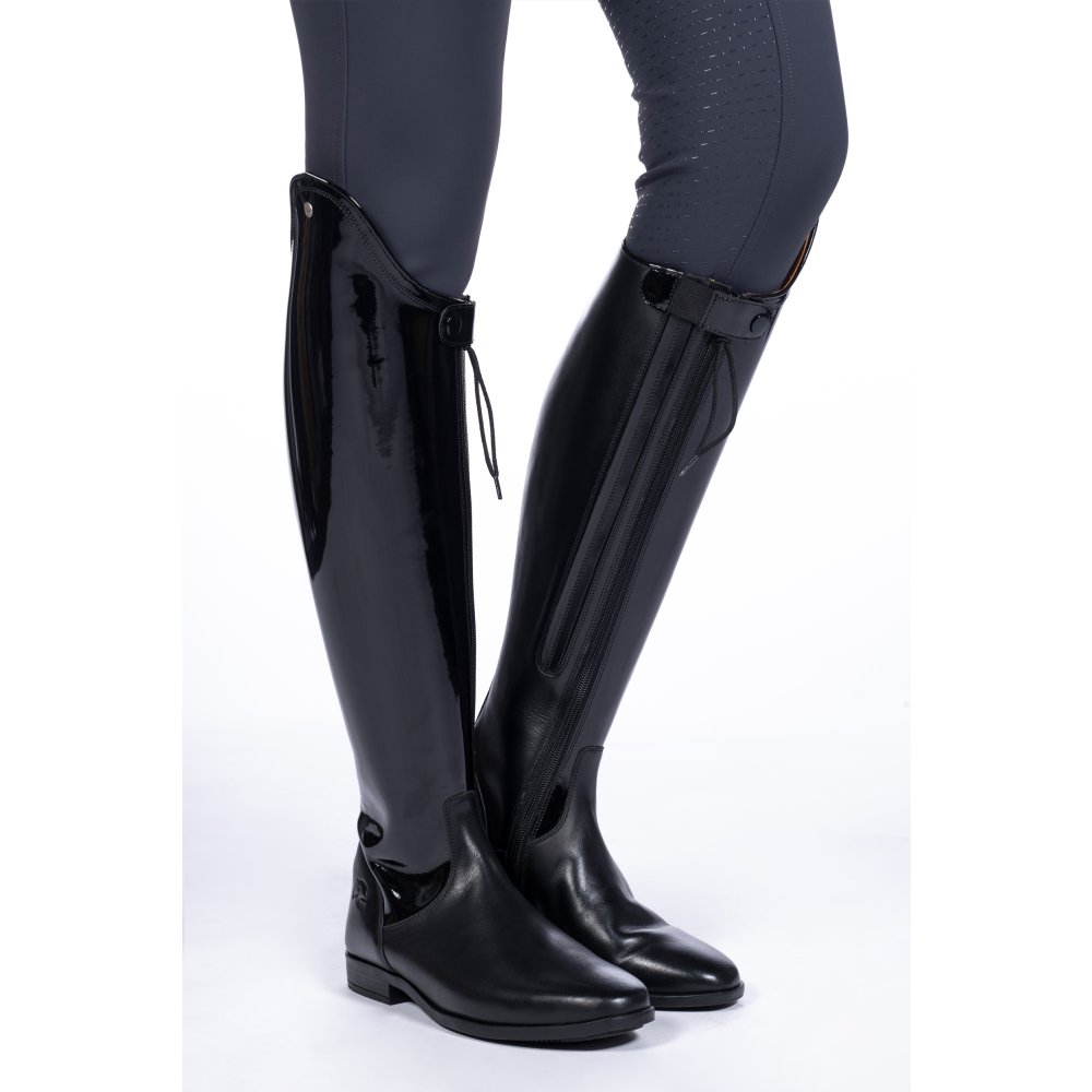 Bottes D'équitation Femme HKM - Imperméables Avec Fermeture éclair - Taille Large Et Haute