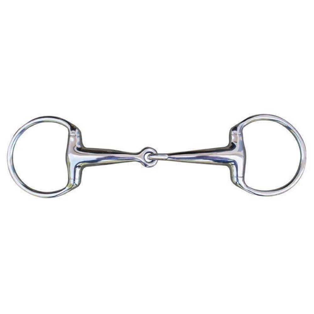 HKM Sports Equipement Western Anneau en D Snaffle Simple cassé 125