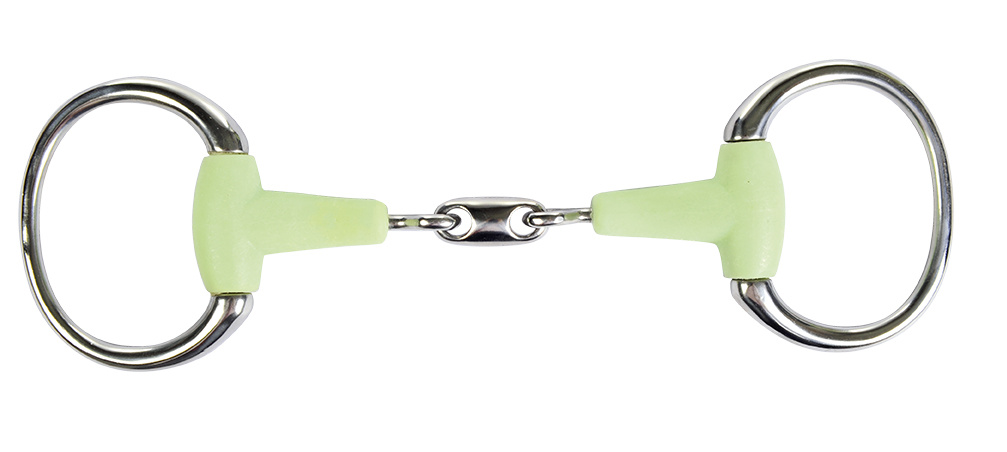 Olivové udidlo HKM s příchutí jablka 16 mm, 2× lomené