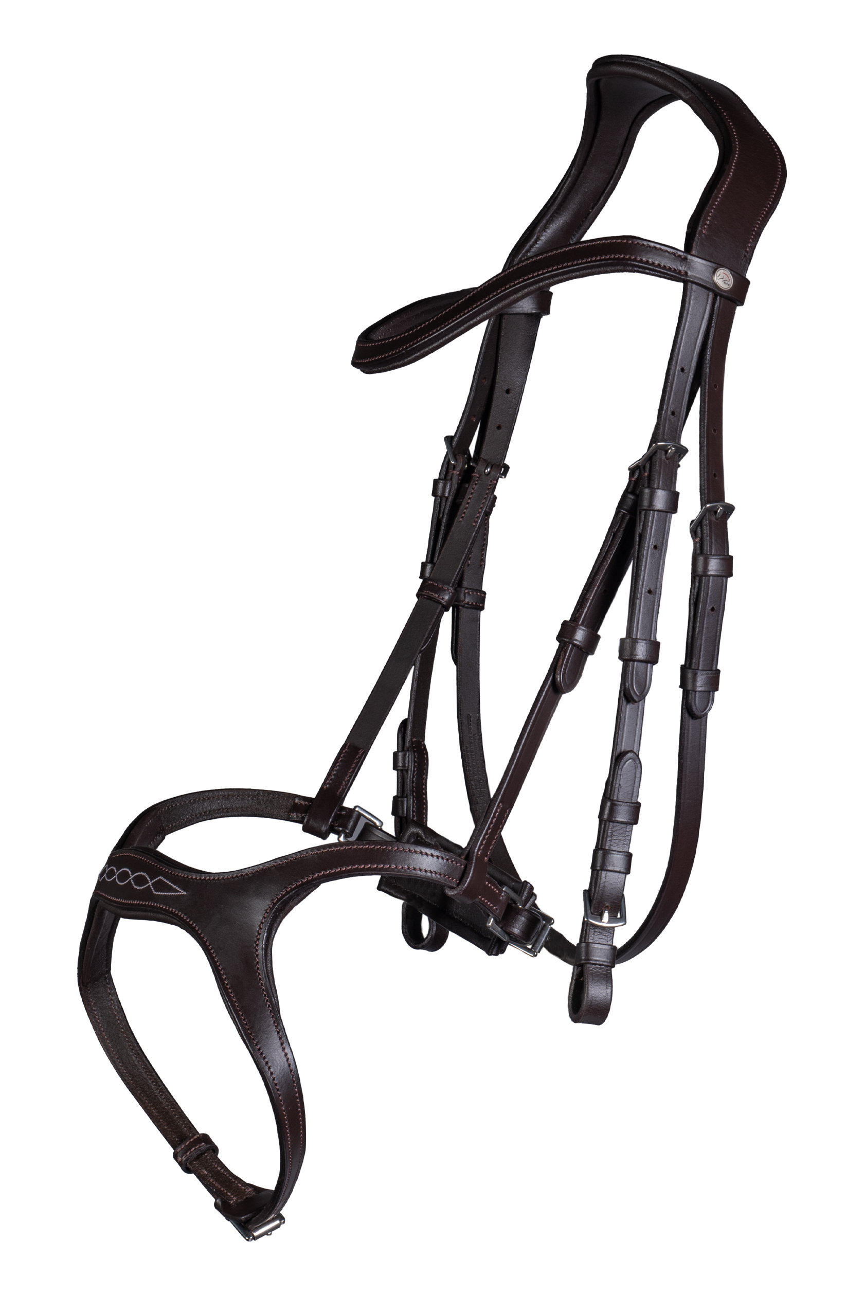 Anatomická kožená uzdečka HKM Anatomic Sports