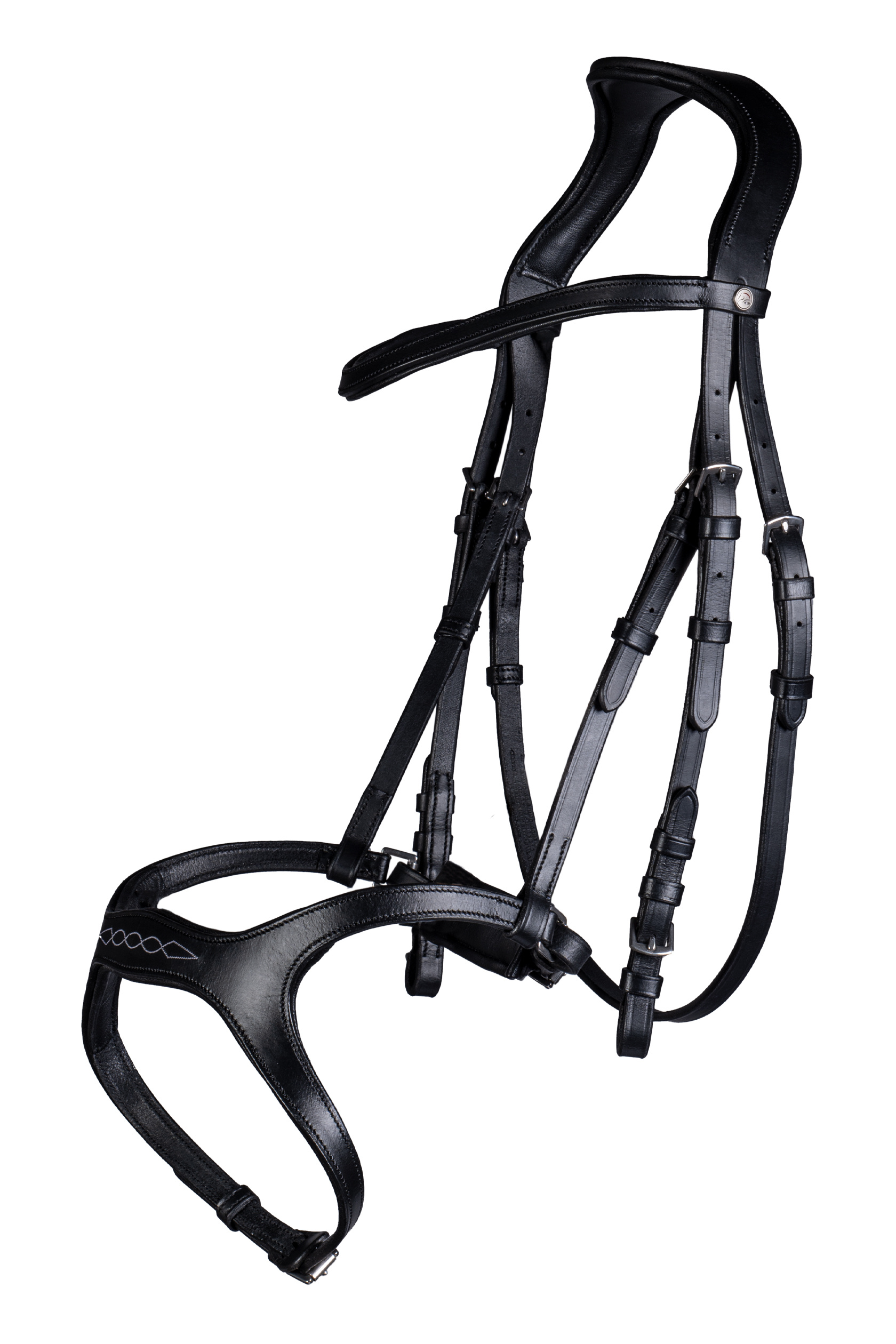 Anatomická kožená uzdečka HKM Anatomic Sports