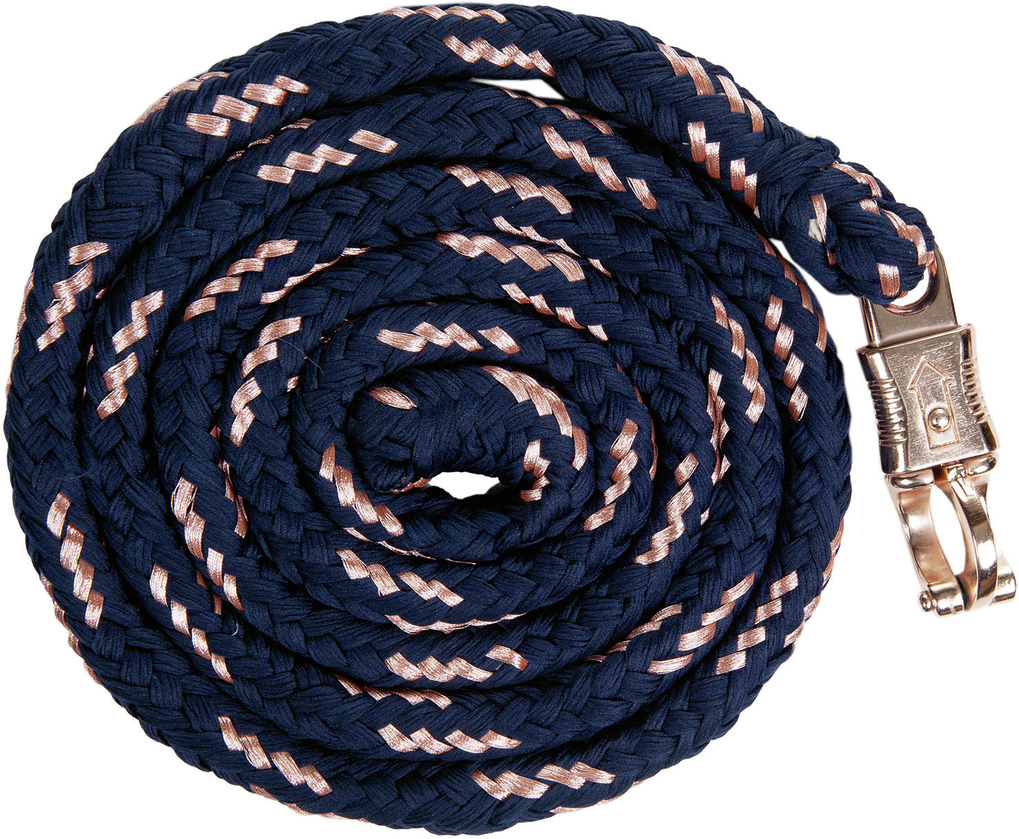 Vodítko HKM Rosegold s bezpečnostní karabinou
