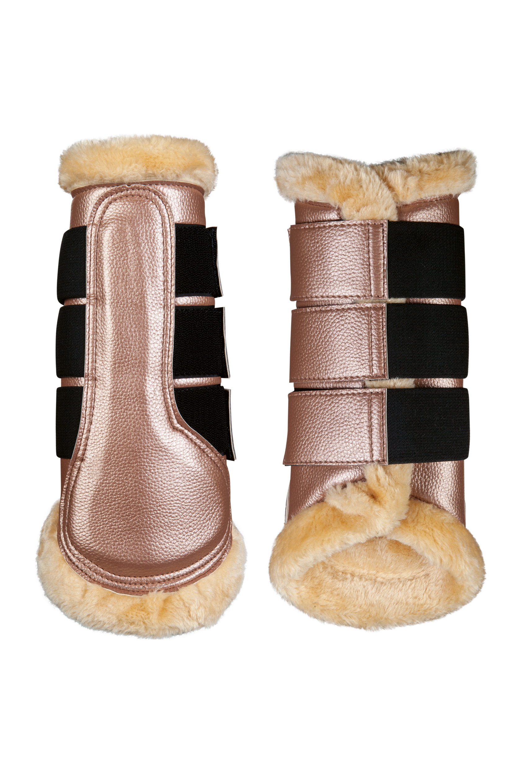 Kamaše pro koně HKM Comfort Premium Fur, pár