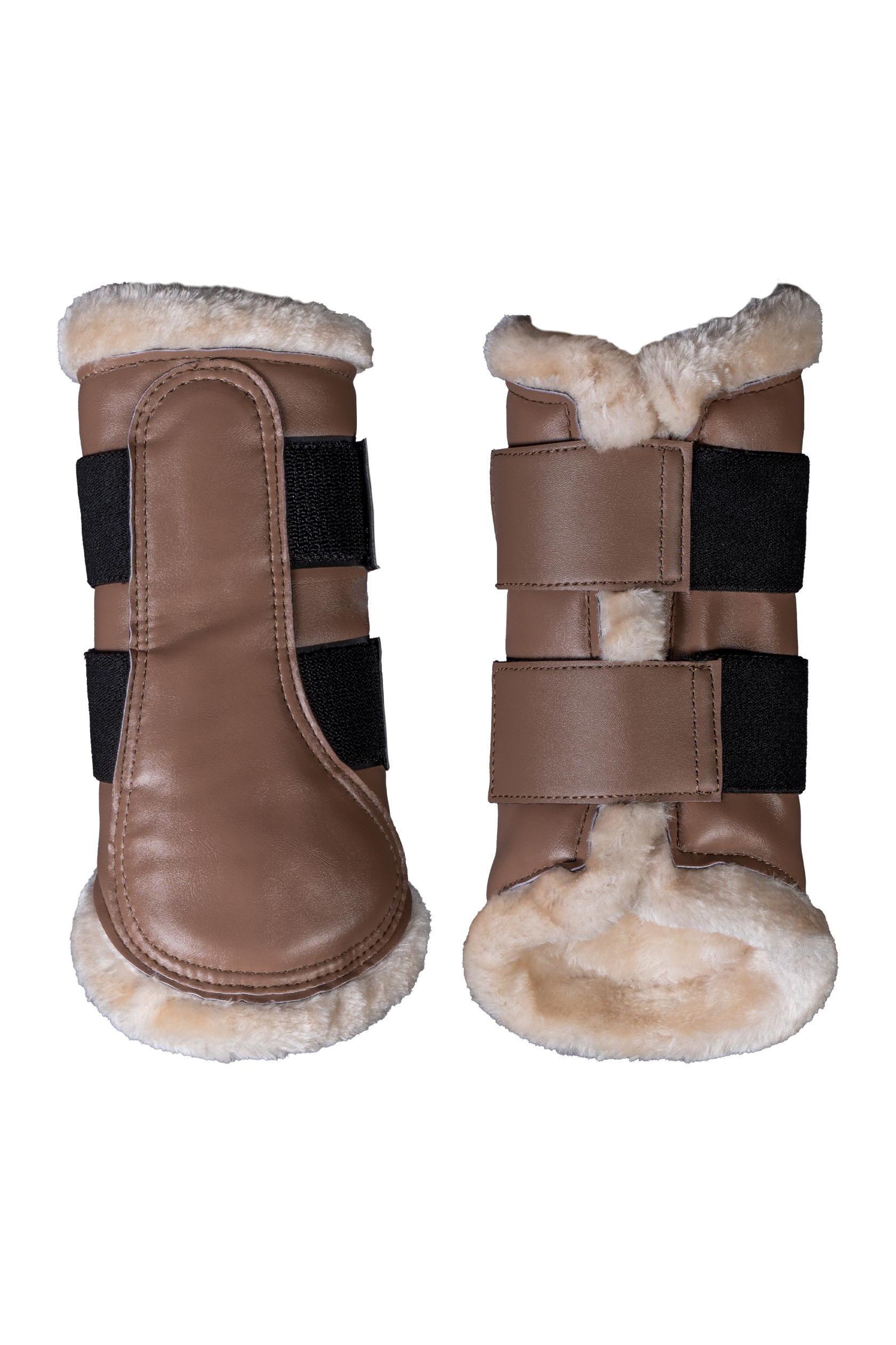 Kamaše pro koně HKM Comfort Premium Fur, pár