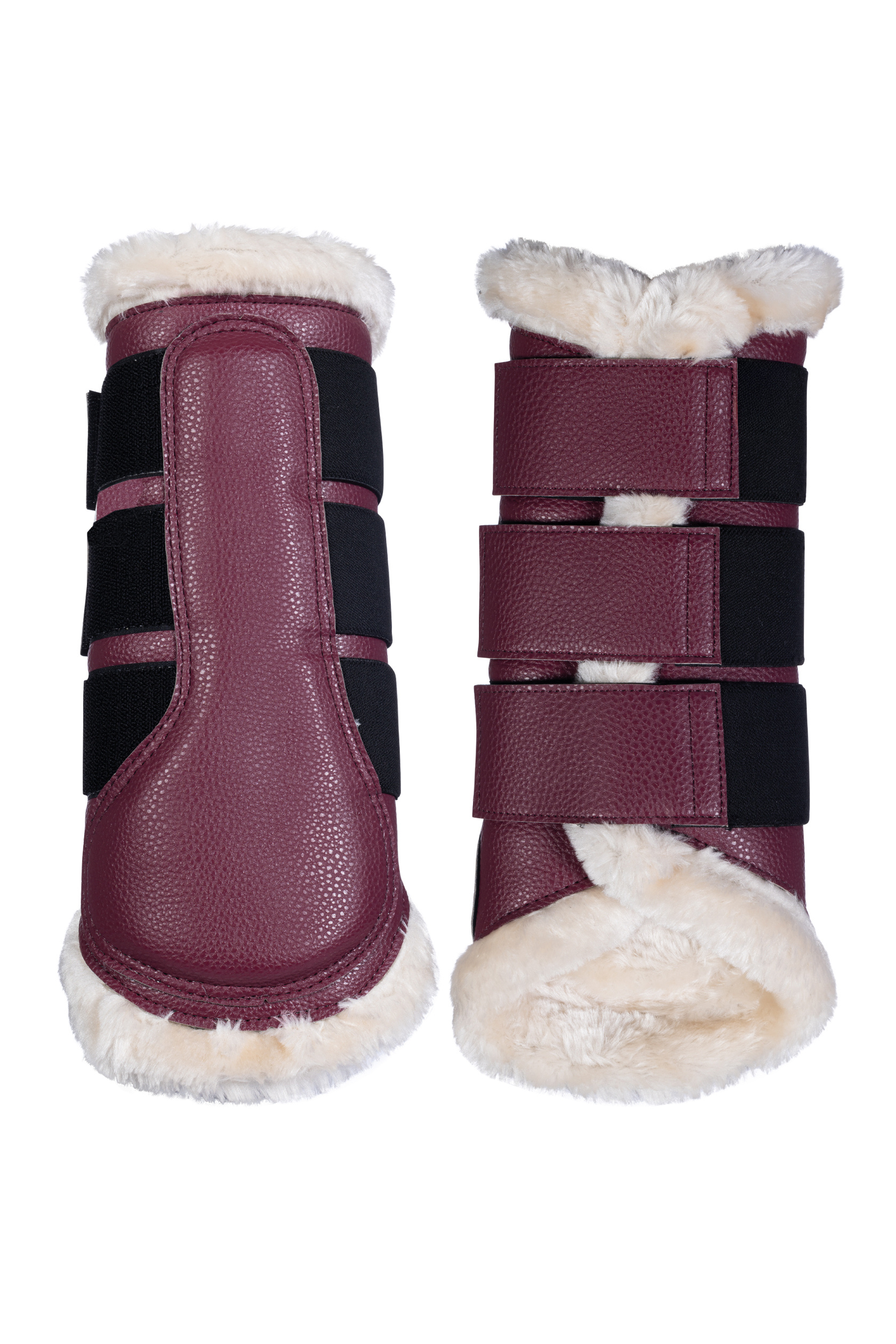 Kamaše pro koně HKM Comfort Premium Fur, pár