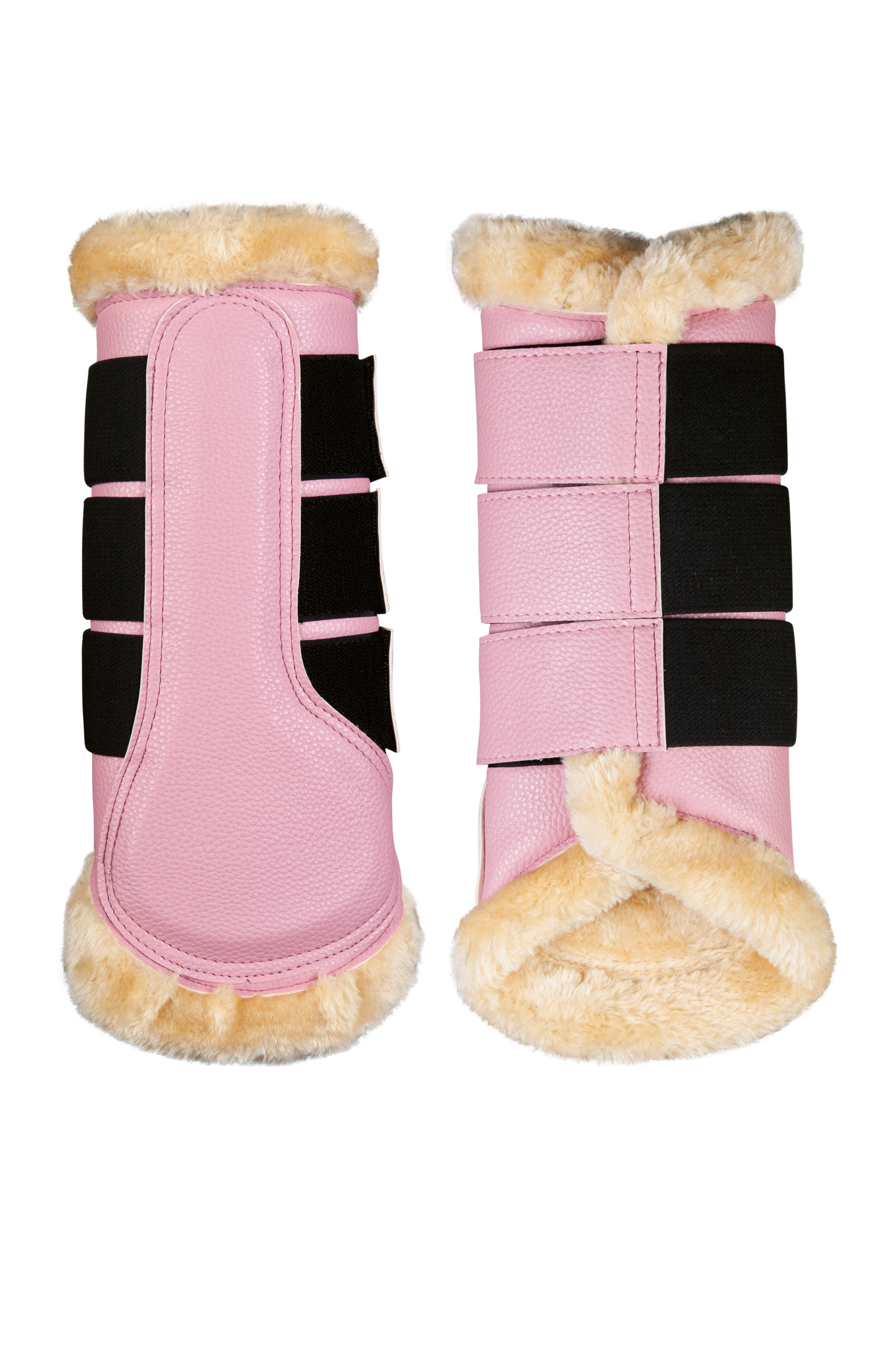 Kamaše pro koně HKM Comfort Premium Fur, pár