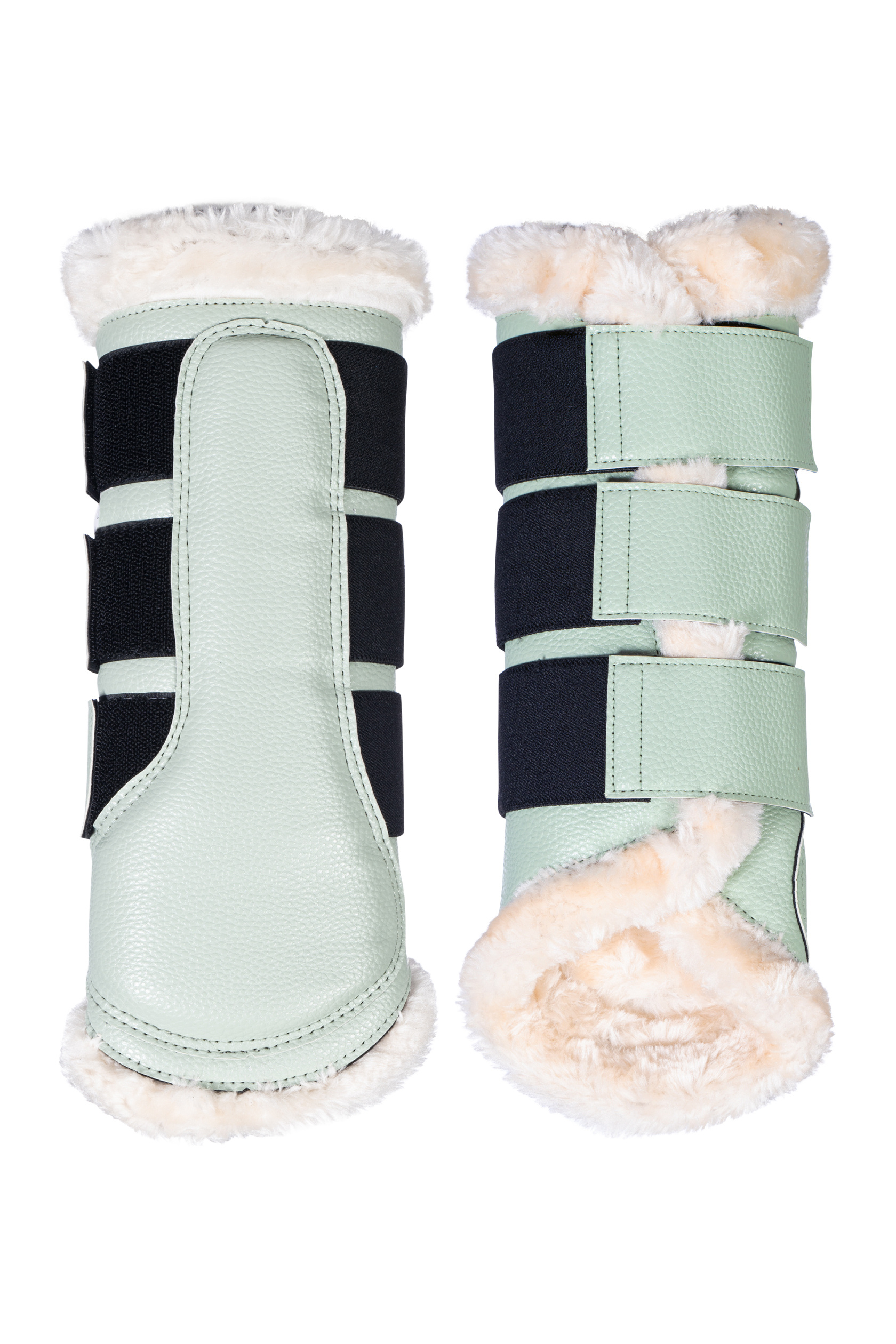 Kamaše pro koně HKM Comfort Premium Fur, pár