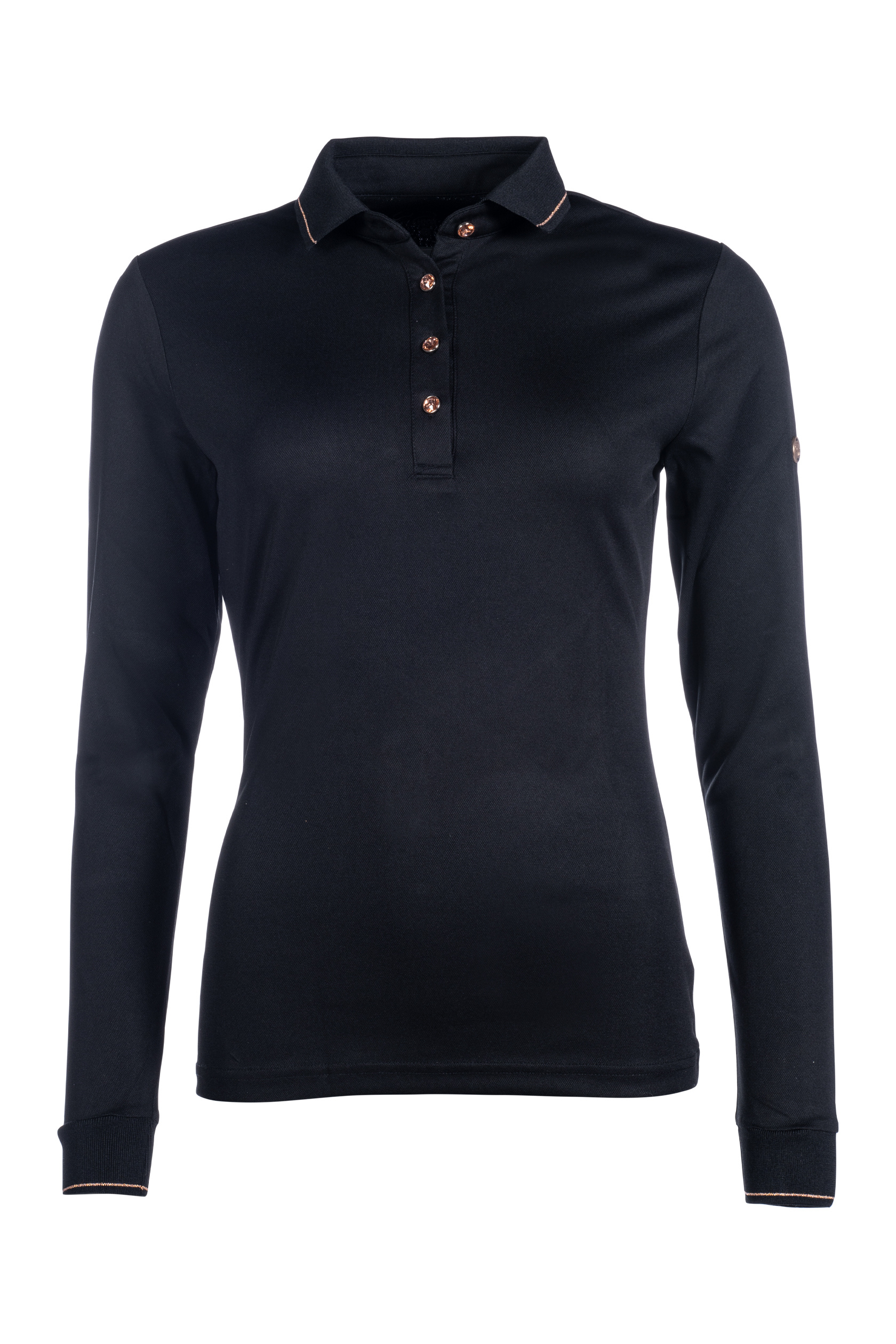 Dámské polo tričko HKM Rosegold Glamour s dlouhým rukávem