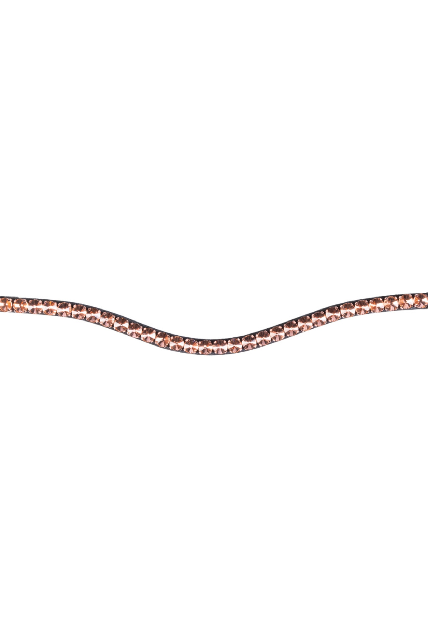 Kožená čelenka k uzdečce HKM Rosegold Glamour
