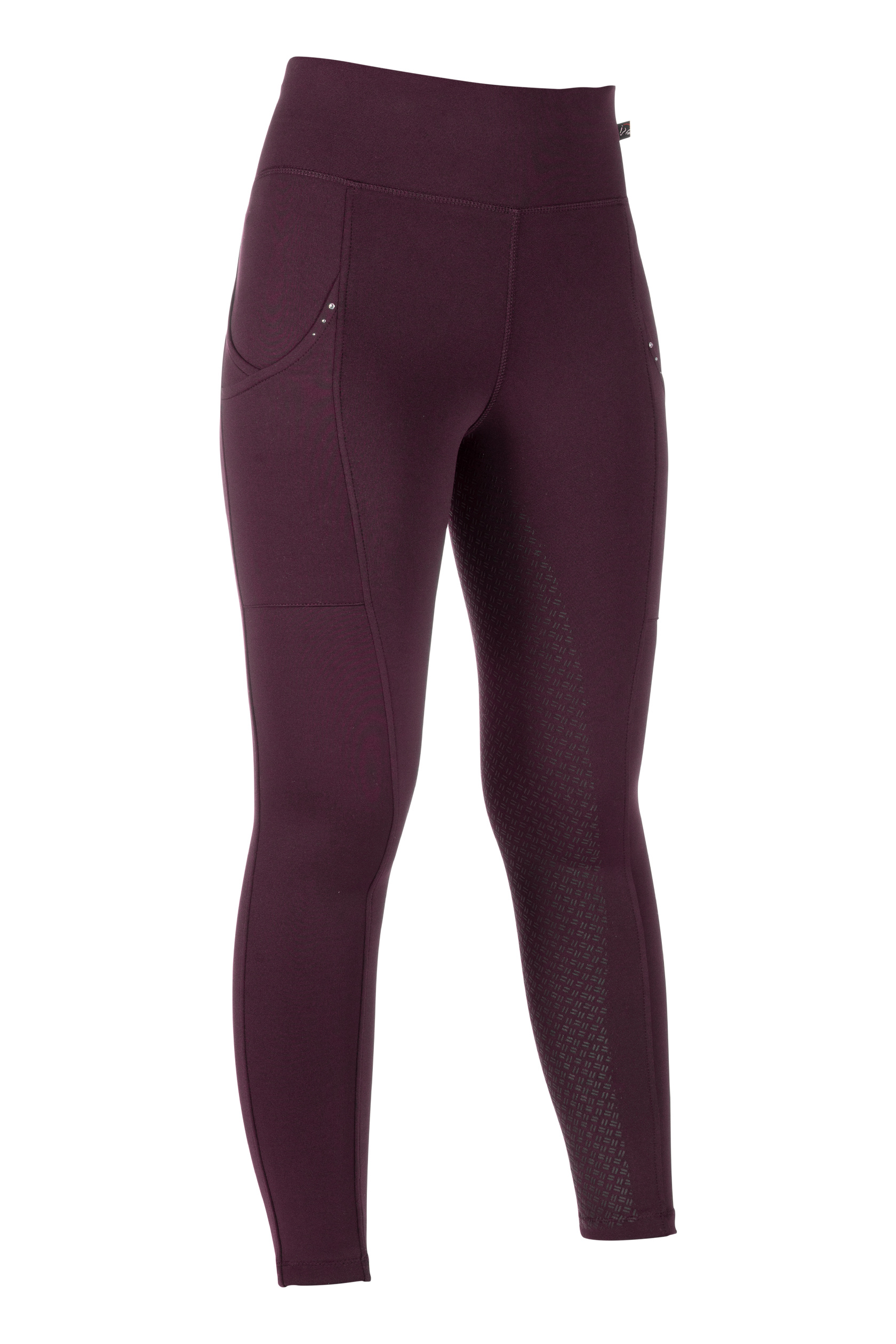 Zimní jezdecké legíny HKM Cosy II Style se silikonovým celogripem