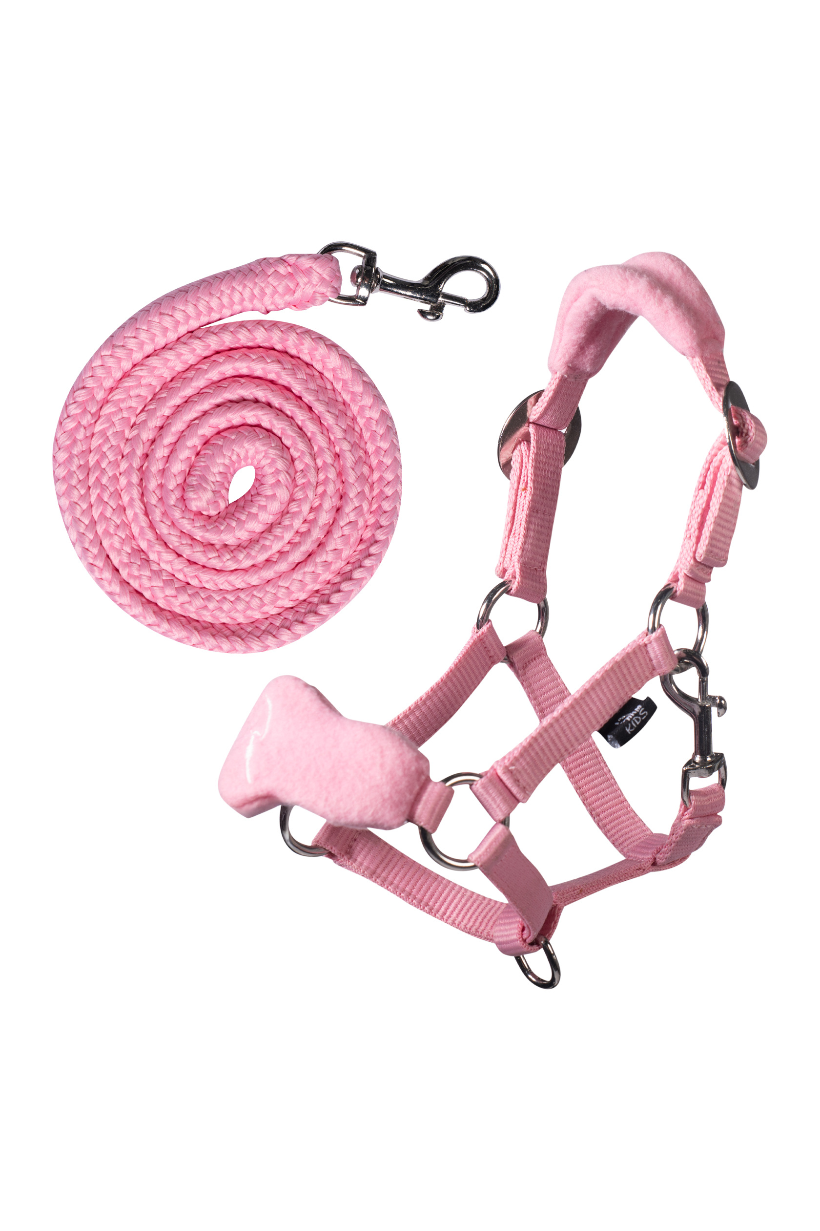 Fleecová ohlávka s vodítkem pro hobby horse HKM