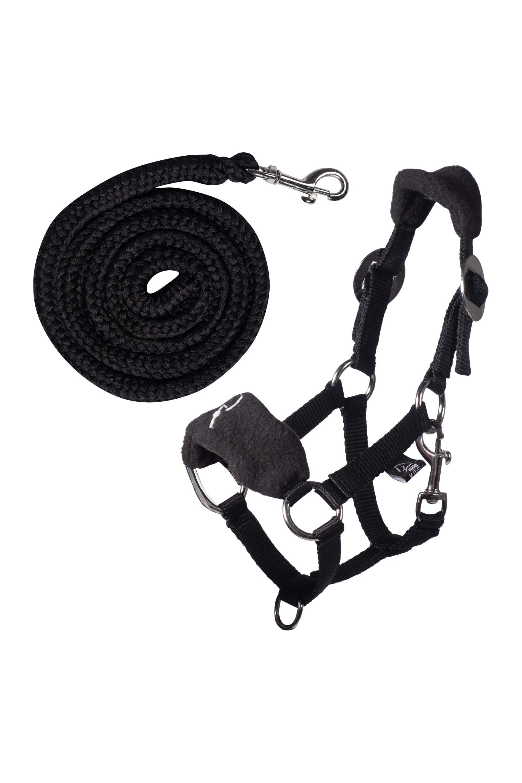 Fleecová ohlávka s vodítkem pro hobby horse HKM