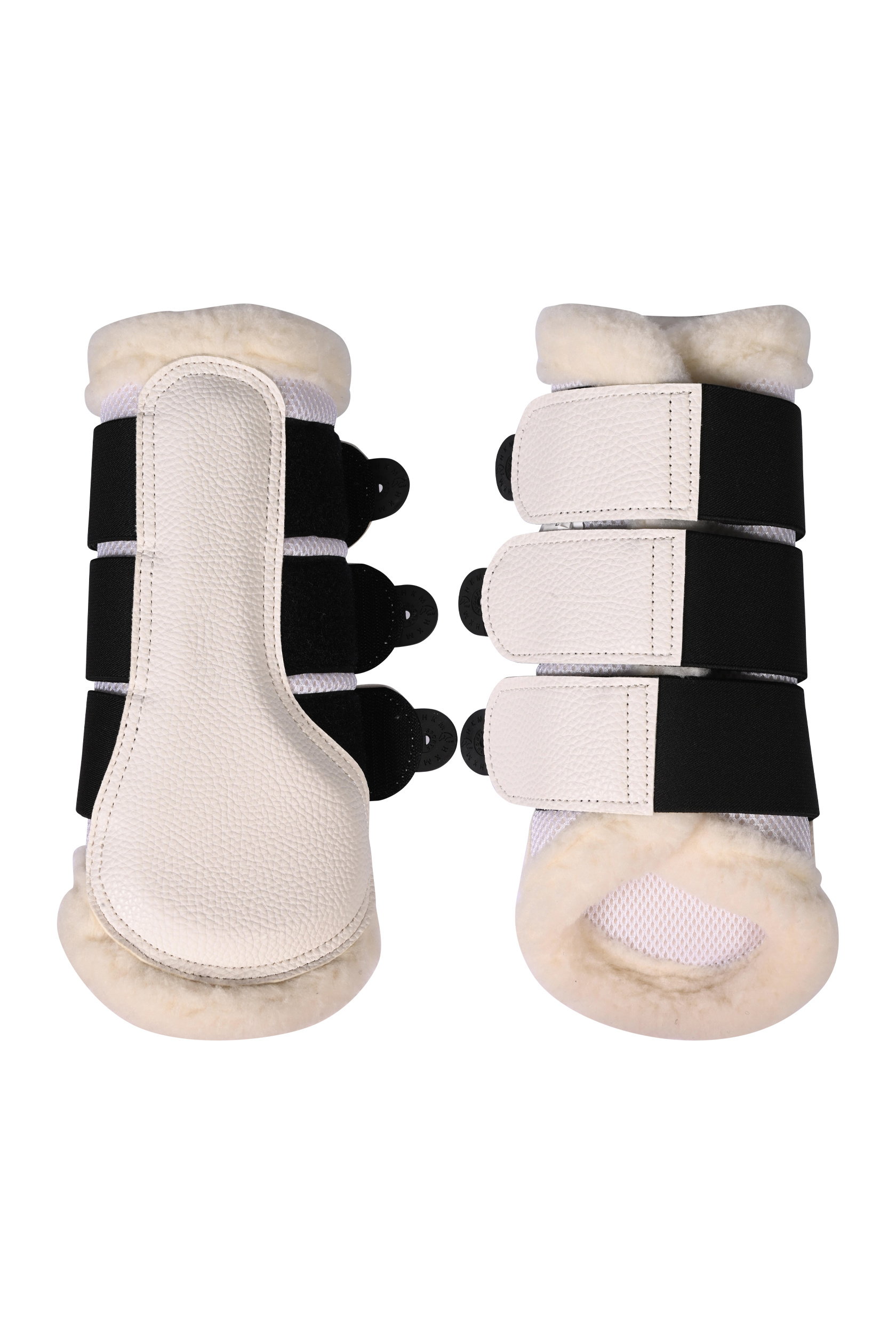 Prodyšné kamaše HKM Comfort Premium Mesh se syntetickým beránkem