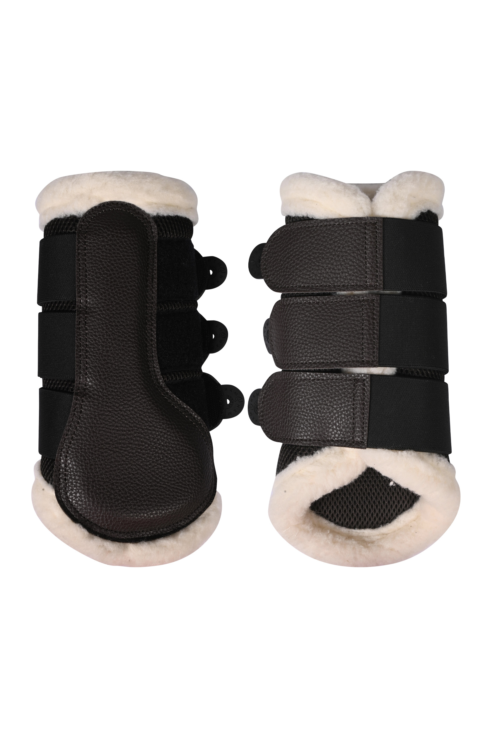 Prodyšné kamaše HKM Comfort Premium Mesh se syntetickým beránkem