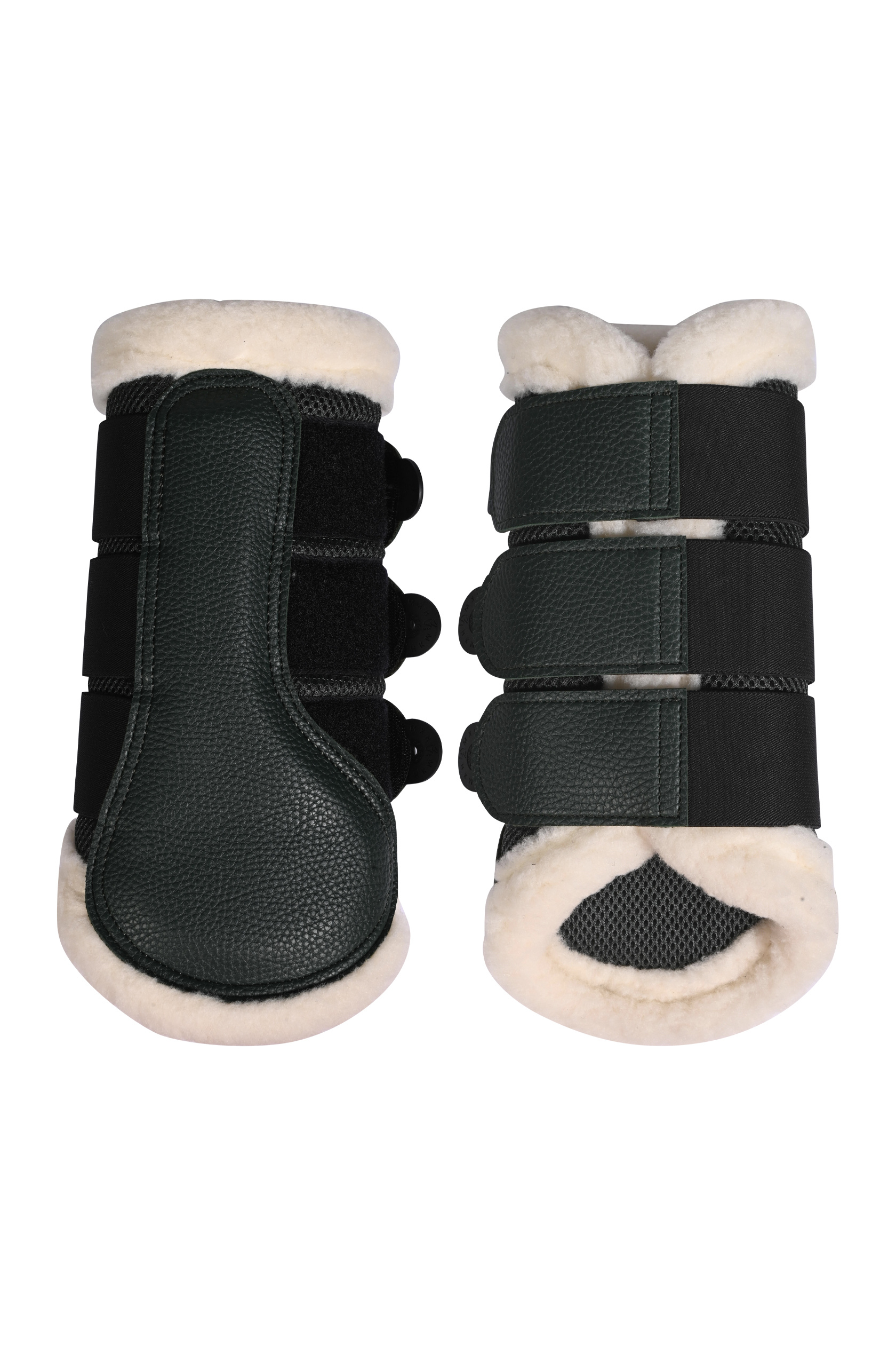 Prodyšné kamaše HKM Comfort Premium Mesh se syntetickým beránkem