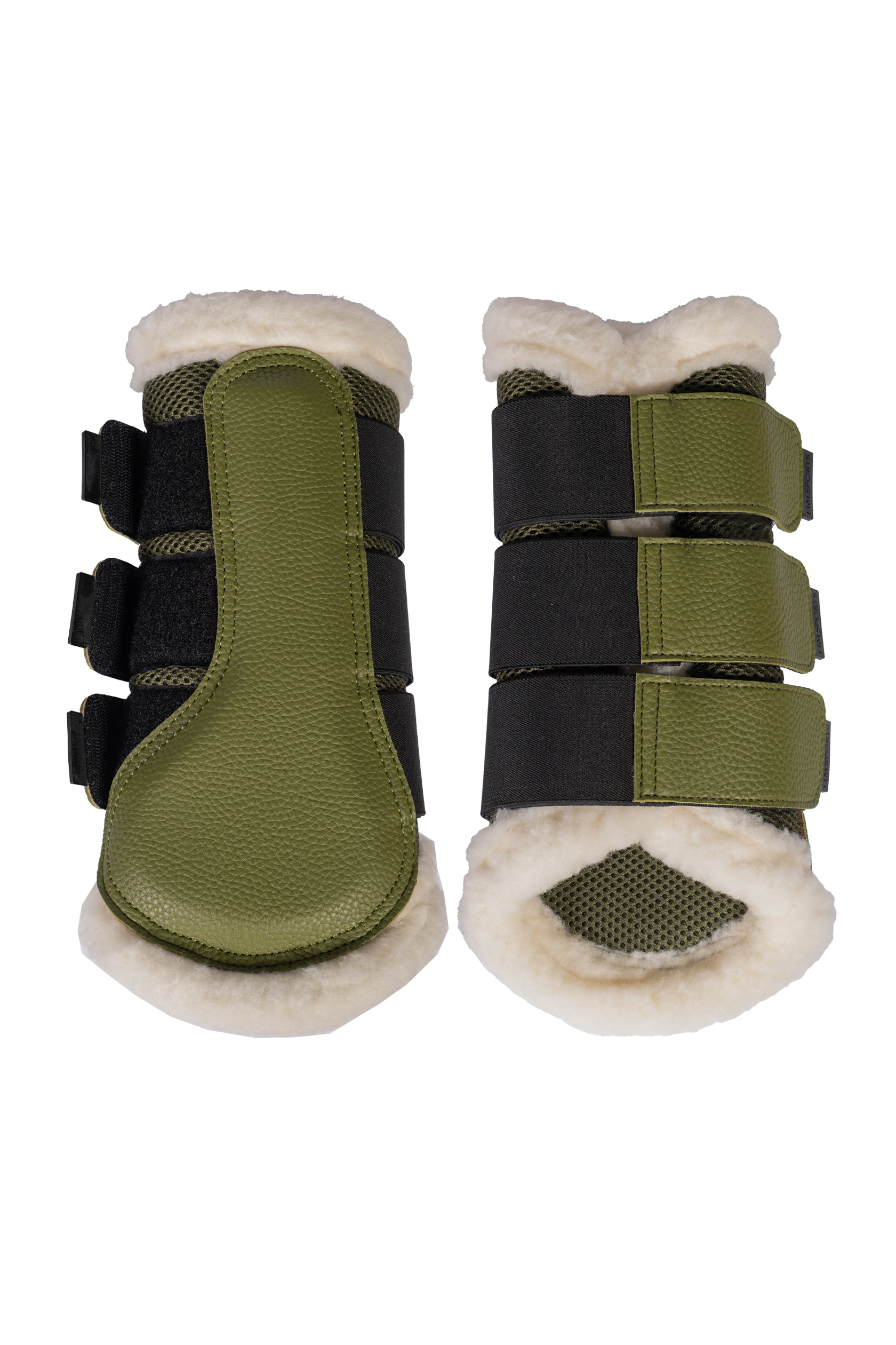 Prodyšné kamaše HKM Comfort Premium Mesh se syntetickým beránkem
