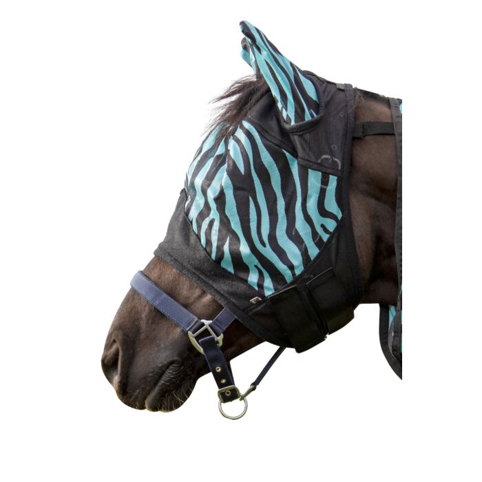 HKM Fliegenschutzmaske Zebra mit Nüsternschutz 