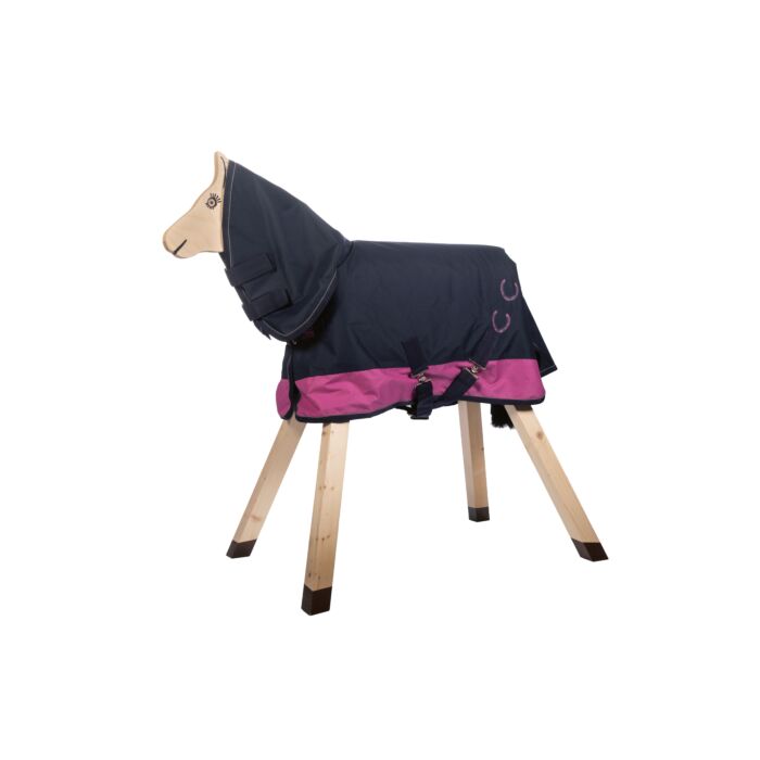 Couverture D'hiver Imperméable Et Respirante Pour Cheval - Taille Jusqu'à 75cm Au Garrot, Doublure Polaire - 12
