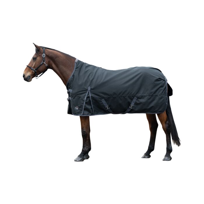 Couverture D'hiver Pour Cheval - Polaire Doublée, 1200D, Imperméable Et Légère - Turquoise/Marron