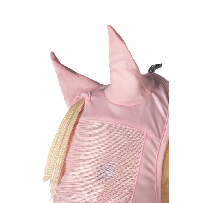 Bonnet Anti-Mouches Rose Pour Cheval Hobby Horsing - Accessoire Décoratif Et Fonctionnel