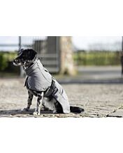 Dogit Militär-Hundemantel (Größe L, Grau) – Reflektierender Wintermantel Für Kleine Hunde