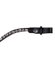 Frontal HKM Amazing – Modèle Pur-sang Marron/Argenté Avec Strass, Matériaux Durables, Pour Cheval Élégance Et Confort