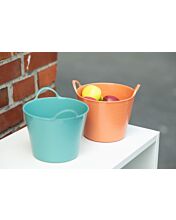 HKM Futtereimer 12 Liter Mit Henkel – Einfache Wandmontage, Praktisch Für Stall & Garten
