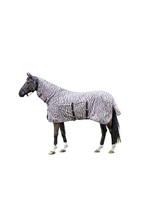 Daselfo Fliegendecke PowerLine Lyon 105cm zebra mit Halsteil Ekzemerdecke Pony 