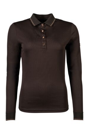 Poloshirt -Rosegold Glamour- Style, Langarm