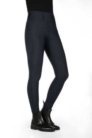 Riding leggings -Jil High Waist- sil. knee patch