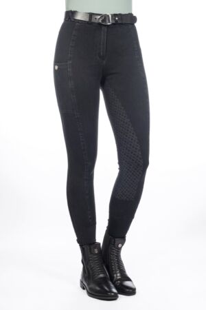 Reithose -Harbour Island Denim- Silikon-Vollbesatz