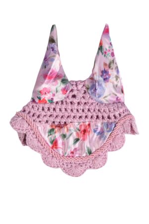 Ear bonnet -Hobby Horsing Print-