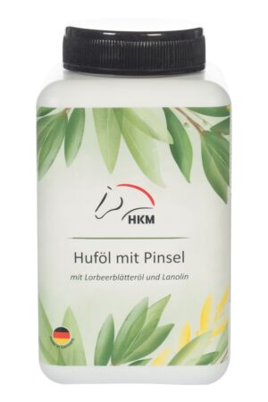 Hoof oil in a bottle with brush, 500 ml