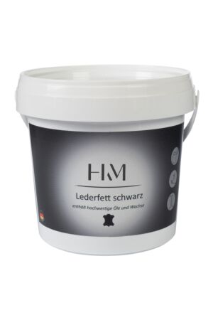 Leather grease black, 500 ml