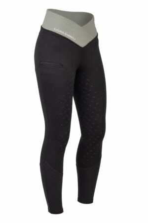 Riding leggings -Limone- silicone full seat