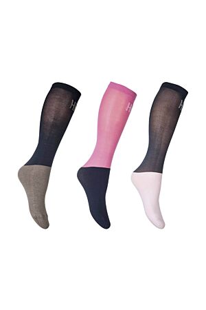 38/40 rosa HKM Erwachsene Socken-Microcotton Colour-3er Set3917 pink/navy/grau38/40 Hose