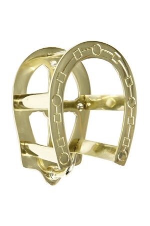 Brass bridle hook -Hufeisen-