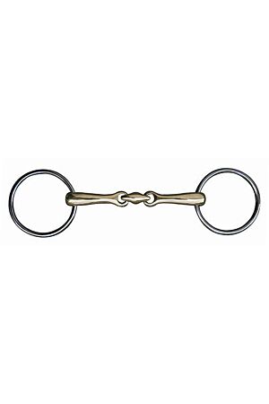 Unterlegtrense, doppelt gebrochen, Argentan,14 mm