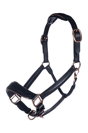 Lederhalfter -Rosegold-