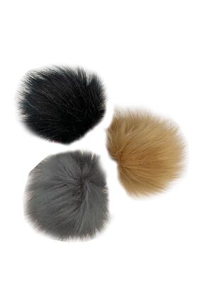 Pompon pour couvre-casque, lot de 3