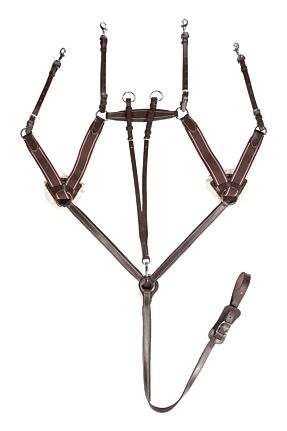 Collier de chasse cinq points, doublé mouton