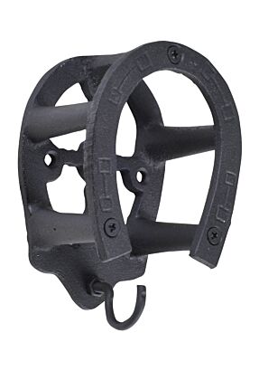 Porte bridon -fer à cheval- en fer forgé