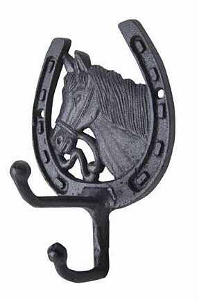 Porte-bridon -tête de cheval- en laiton