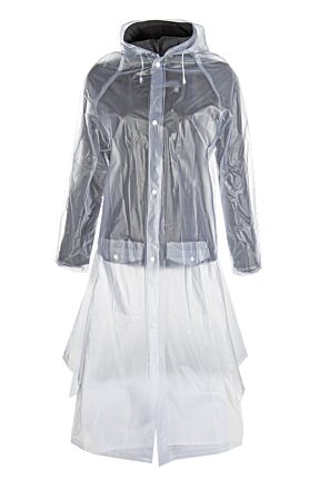 Capa impermeable, transparente
