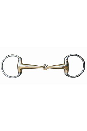 Filete oliva, 16 mm, argentan, anillas de inox